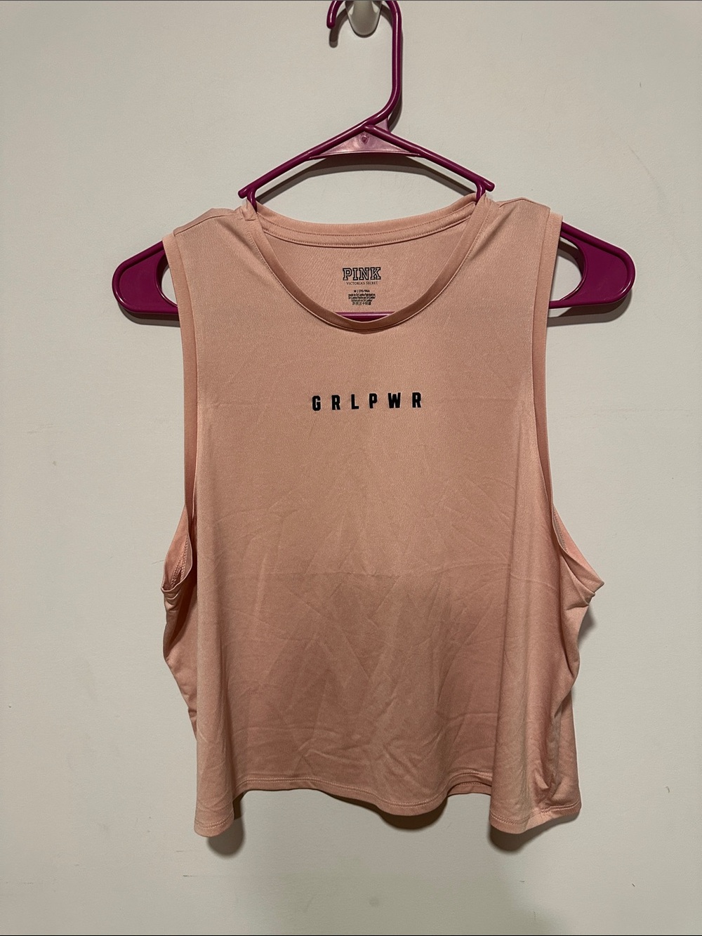 PINK Victoria's Secret GRLPWR Muscle Tank in Blush